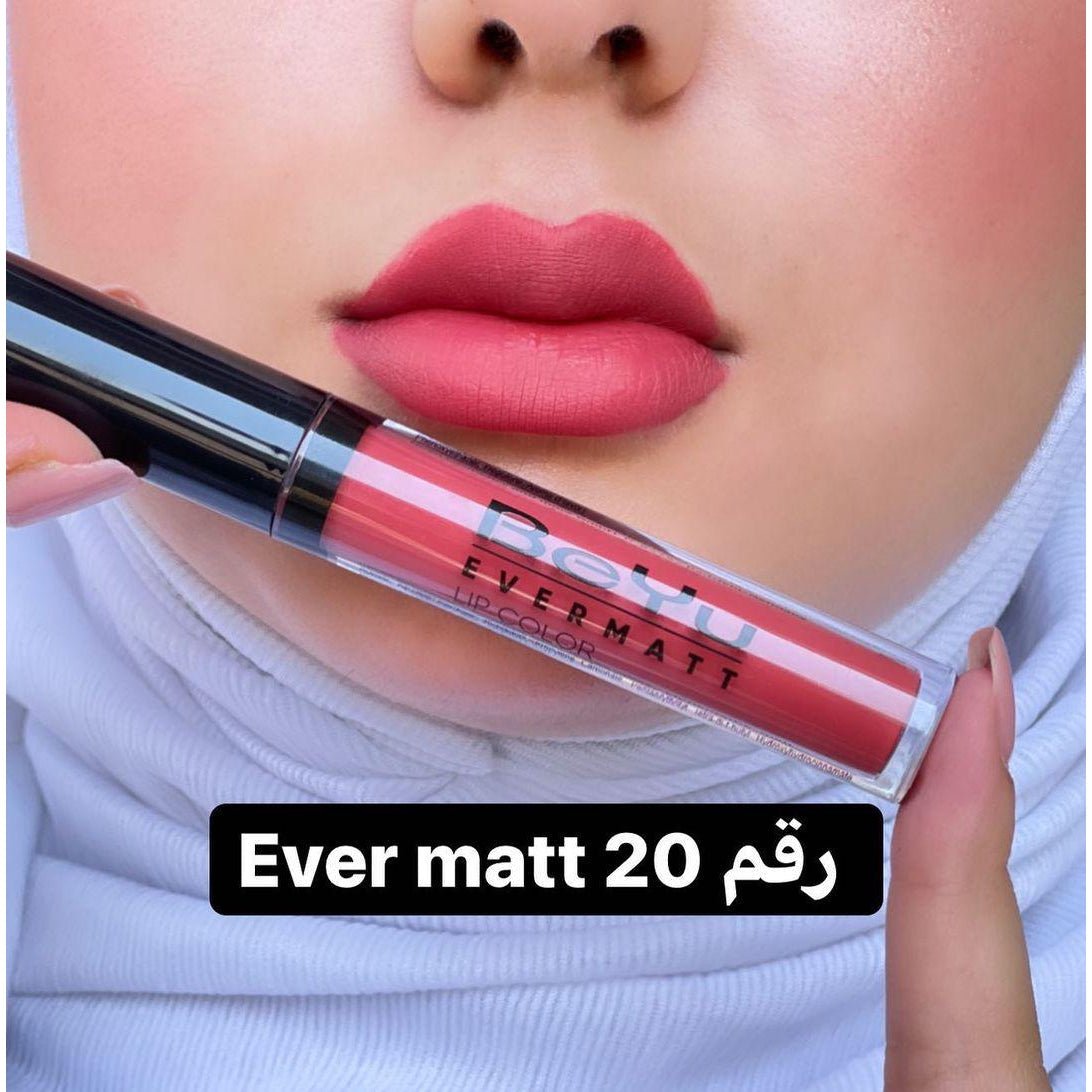 Ever Matt Lip Color No. 020 احمر شفاه سائل بقوام الجل ولمسة نهائية بتأثير المات - #موغامبو ستور#