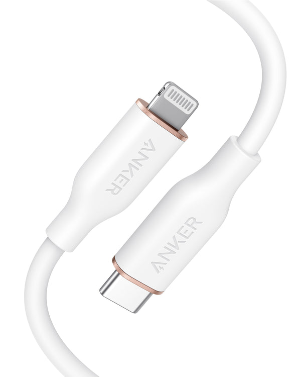 Anker PowerLine III Flow USB-C مع موصل Lightning 6ft B2B - UN (باستثناء CN، أوروبا) White Iteration 1
