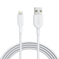 أنكر 312 USB-A إلى كابل Lightning (3 قدم) أبيض