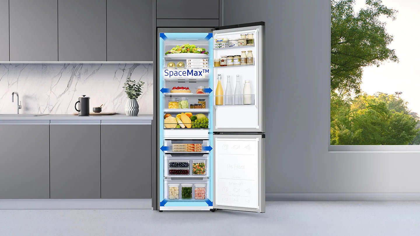 Samsung Bottom-Mount Freezer Refrigerator, RB34T670FSA/LV ثلاجة الفريزر السفلي، سعة 340 لتر - #موغامبو ستور#