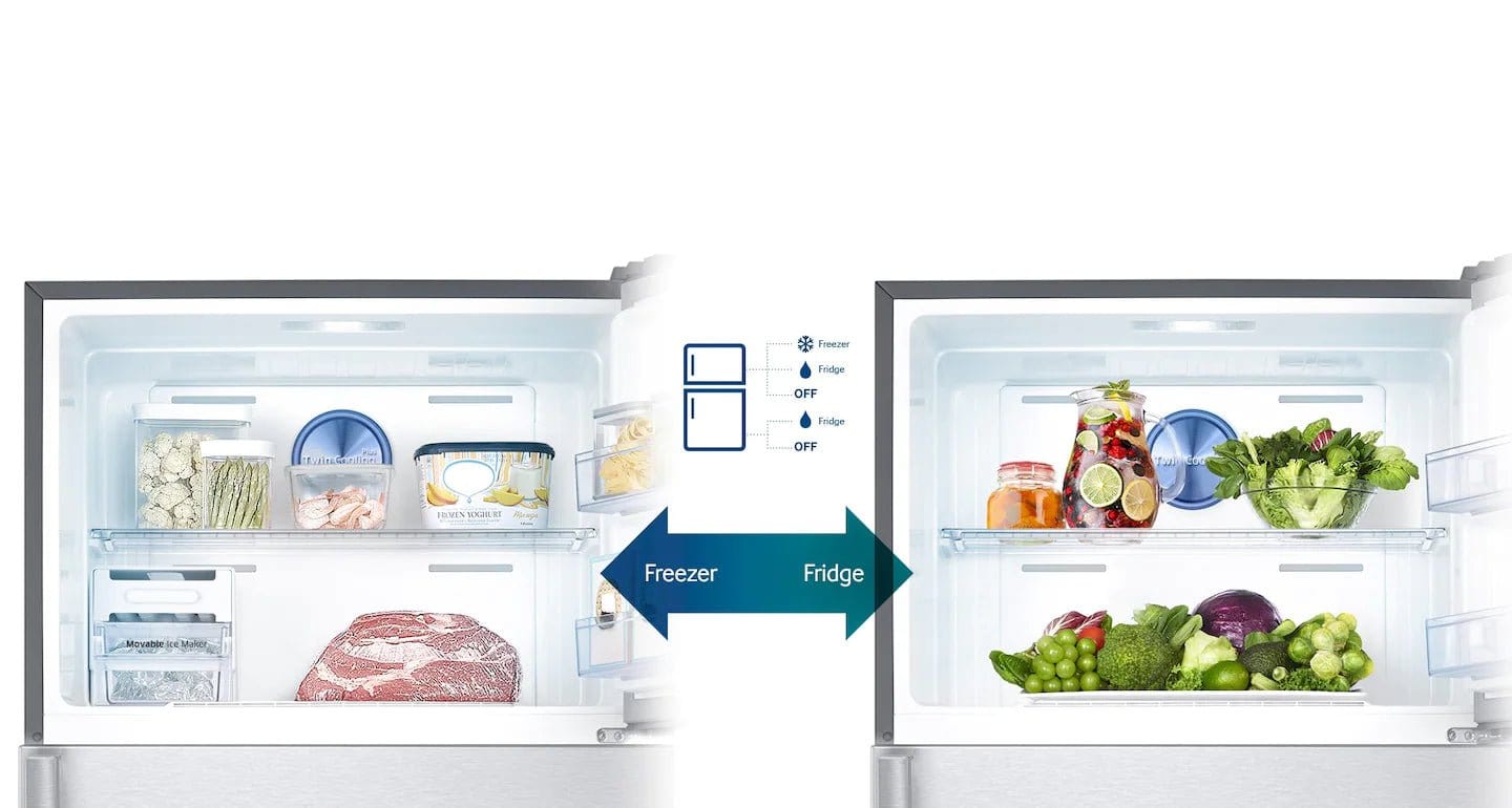 Samsung Top-Mount Freezer Refrigerator, RT50K6330WW/LV ثلاجة المجمد العلوي - #موغامبو ستور#